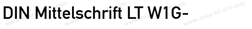 DIN Mittelschrift LT W1G字体转换